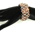 Damenarmband in Mokka Tönen mit Rotgold