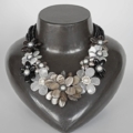 Collier-Kette "Flower" Black
