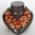 Collier-Kette "Flower" Orange