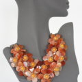 Collier-Kette "Flower" Orange