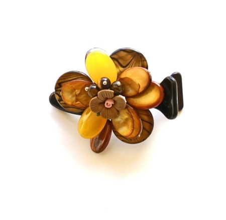 Haarspange in Handarbeit mit echten Steinen