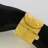 Armband Atelier Cut in Sterling Silber 925/000 vergoldet, mit Druckknopf Verschluss. Breite: 45 mm