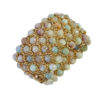 Damenarmband mit facettierten Beryll Perlen in Pastellfarben