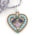 Anhänger "Coeur" Blu, mit Amethyst, Türkis, Lapis Lazuli, Malachit, Muranoglas Beads und Silber