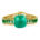 Armband "Armonia" Small Quarz, mit Quarz und Serpentine. Sterling Silber 925/000.
