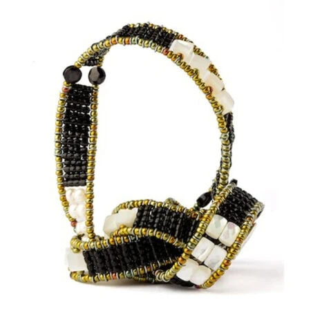 Armband mit Onyx und Perlen