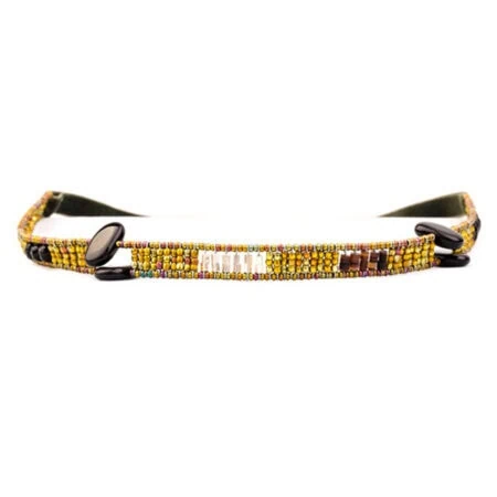 Damen Samt Haarband mit echten Steinen und Silber. Super auch zum Dirndl