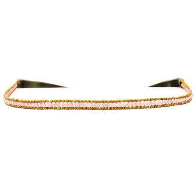 Haarband mit Rhodochrosit und Murano Perlen. Das ganz besondere Accessoire