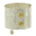Damen Armreif Atelier mit Diamant Cut Muster in Sterling Silber 925/000 mit Druckknopf Sicherung. Breite: 45 mm