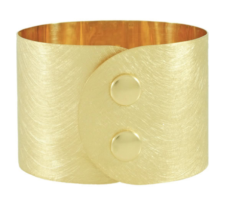 Damen Armband "Atelier" in Silber 935/000 mit Druckknopf Verschluss. Breite: 45 mm