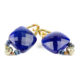 Ohrringe "Armonia" Blu mit Perlen, Lapislazuli, Pyrit, Murano Beads und Sterling Silber 925/000