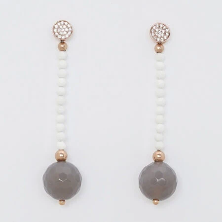 Ohrringe Mondstein Kascholong