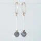 Creolen Ohrringe mit Steineinhänger